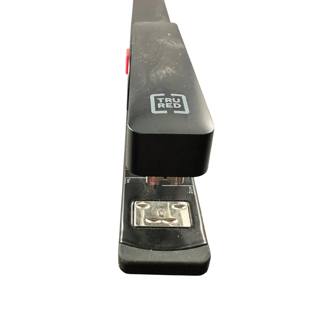 TRU RED Long Reach Stapler Black‎ 12 Inch Throat 20 Sheet Capacity TR58488